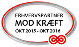 Erhvervspartner mod kræft logo